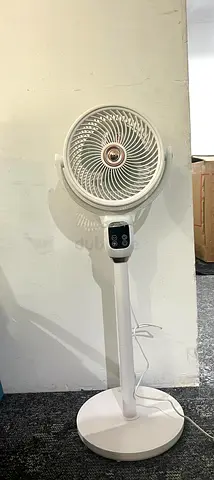 White Pedestal Oscillating Fan - Good Working Condition