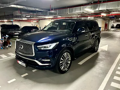 Infiniti QX80 Luxury-GCC-V8-Full Agency Service-Under Warranty-Service Contract-Zero Accidents