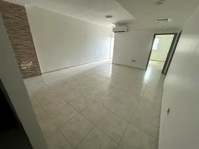 Cheapest 2-bedroom apartment for annual rent in Sharjah, Al Majaz 2 area | 2 bathrooms | Central and split AC | Balcony | Open view | Strategic locati