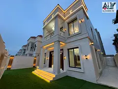 Own a villa, registration fees included, 5 bedrooms, 2 floors and a roof, near a mosque and Sheikh M