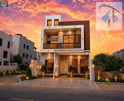 Villa for sale directly from the owner at a bargain price and without a down payment. A modern villa near the mosque, one of the most luxurious villas