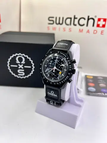 Omega speedmaster swatch with box