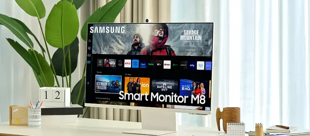 Samsung M8 Model 32 Inch 4K smart White Monitor