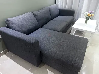 IKEA L-shape sofa grey