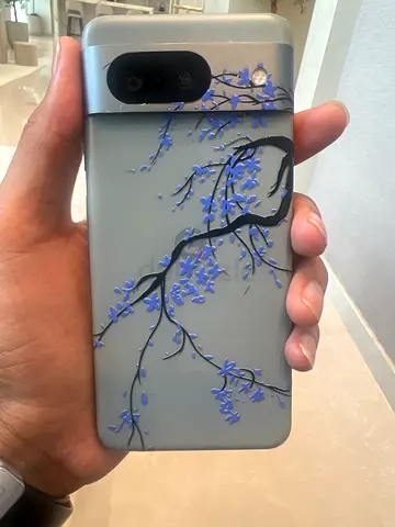 Google Pixel with floral silicone case - good condition