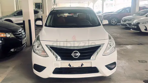 Nissan sunny, automatic, 2023 model, reverse camera, original km, gcc, 120000 driven, al qusais