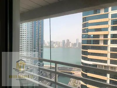 Apartment for sale in Al Qasba 4 rooms + maid’s room, 5 bathrooms, 2 balcony, sea view, direct panoramic view of the Corniche, free gym and swimming p