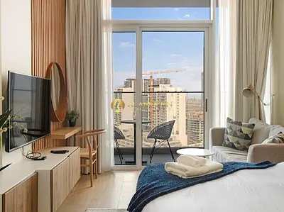 High-Floor Studio | Bloom Heights 2 | Furnished | Downtown View Balcony