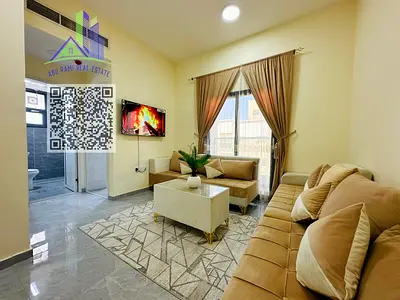 بدون عمولة | غرفة وصالة مفروشة للايجار الشهري | كورنيش عجمان