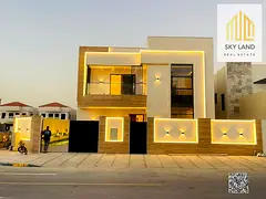 Luxury modern villa for sale, corner location on two streets, two floors and a roof, central air con