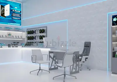 Mobile Store Fit-Out and Renovation | 3D Wall Panels  LED Tech Interior