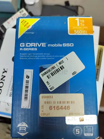 BRAND NEW G DRIVE MOBILE SSD R SERIES 1TB 560 mbs AED 550
