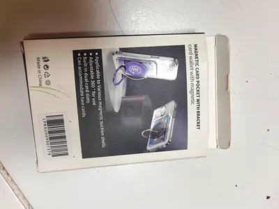 Mobile magnetic card pocket with bracket