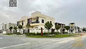 Corner Villa on Two Streets for Sale in Ajman | 5 Master BR + Roof | Large Setback | Near Mosque | R