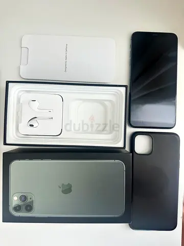 Iphone 11 pro max, midnight green, 254GB