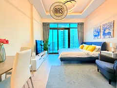 Pool view •• luxurious &amp; lavish furnished studio •• best layout •• ready to move