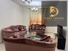 For monthly rent: one bedroom and living room with two bathrooms and internet in Al Taawun.