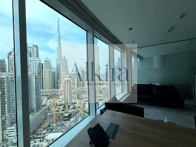Burj View | Spacious Office Space for Rent | Business Bay | Close to Downtown