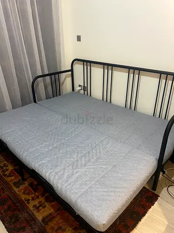 Metal Daybed Frame with Trundle/Double Bed Dimensions (IKEA style)
