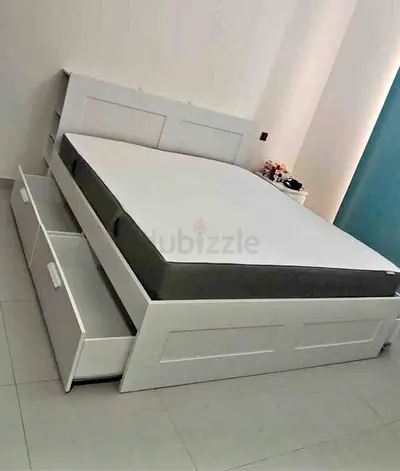 Ikea bremenes bed with mattress queen size