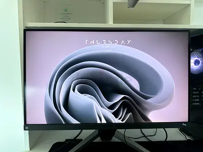 Benq gaming monitor with Logitech camera