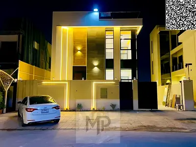 Luxury VIP villa for sale with installments. Own a state-of-the-art villa with a modern design and luxurious finishes, in a prime location in Ajman.