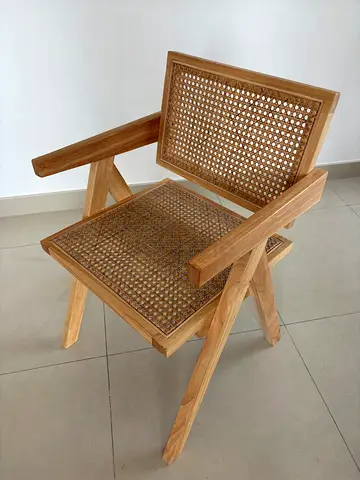 Solid Wood Dining Chair - Set of 6 (Natural Finish)