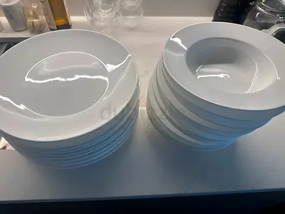 Glitzer fine china plates