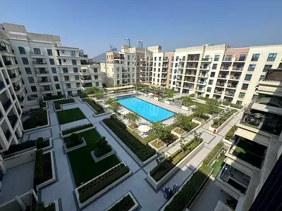 One room, one hall, one bathroom, 5999 with internet, gym, swimming pool, and parking :swimming pool view