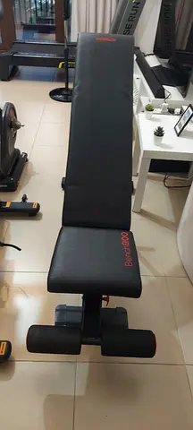 Adjustable Decline/Flat Weight Bench with Leg Rollers - Good Condition