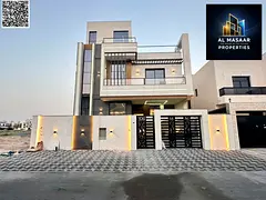 Villa overlooking two streets, two floors and a roof, classic design, price including registration f