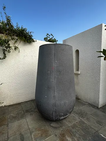 Large Outdoor Stone Planter / Decorative Garden Urn