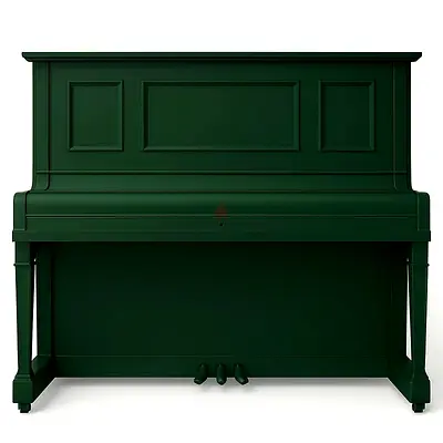 DIAPASON 132CE Glossy Green Upright Piano – Rare Statement Piece | Premium Japanese Craftsmanship
