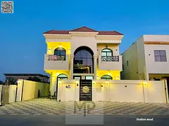 Villa for sale at ajman| al helio2 area| 5 master rooms, majlis, hall, roof, maid room| freehold for