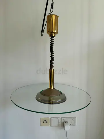 Suspended Glass Disk Ceiling Lamp