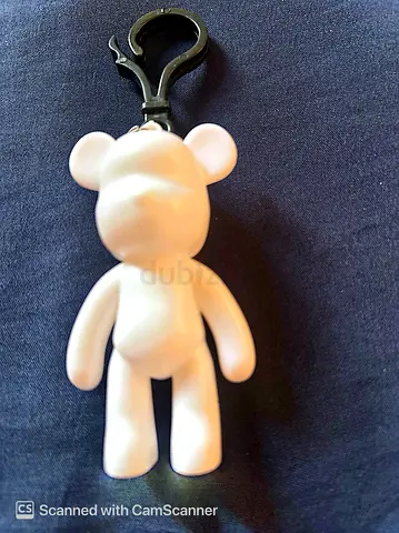 DIY paintable bear keychain / customizable figure