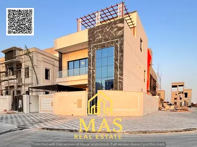 🏡 فيلا زاوية فاخرة للبيع في الحليو 2 – عجمان | واجهة حجر وتشطيب راقٍ