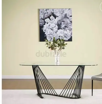 Dining with Metal Legs - Good Condition