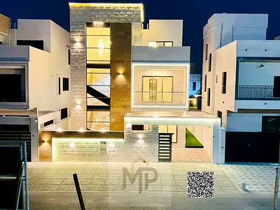 Villa for sale - two floors and a roof terrace - with a large yard and a negotiable price. Located near Sheikh Mohammed Bin Zayed Road.