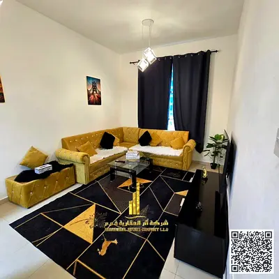 Furnished one-bedroom apartment for monthly rent ✅ in Ajman - Khalifa Street, City Towers ✔️ Includes bills and internet ⚡📶 Ready to move in
