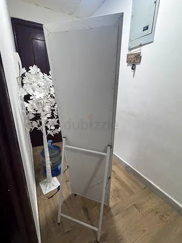 Free-standing Full Length Mirror — White Frame