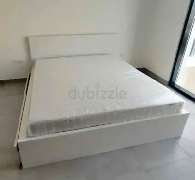 IKEA Malam king size 180×200cm bed frame with IKEA mattress and 2 big storage drawers underneath is