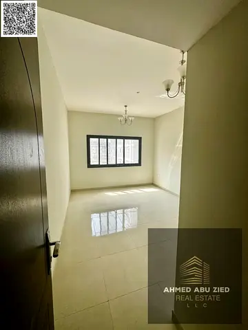 Stylish largest apartment, hall, balcony open view, 1 bath, central AC, spacious layout, prime location, easy access to Dubai & Sharjah