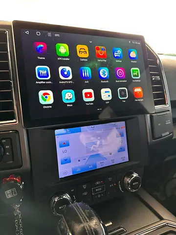 Ford F150 Car Multimedia Display with Dual Screens (Installed)