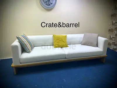 Cratebarrel three seater sofa