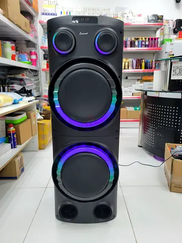 Large Party Bluetooth Floor Speaker with RGB Lights