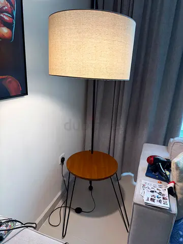 floor lamp with table