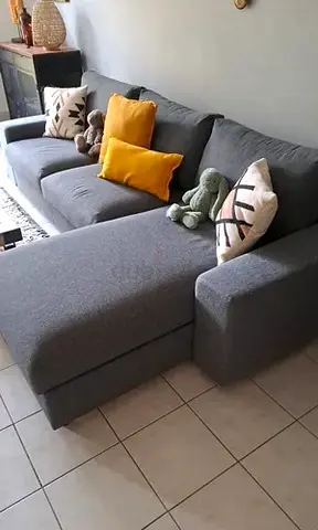 Ikea vimle L shape sofa bed with mattress