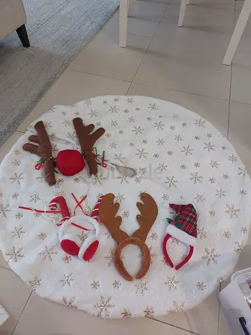 Set of Christmas Reindeer Antlers and Holiday Headbands (Kids) - Used