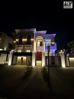 Luxury Corner Villa for Sale in Al Yasmeen – Near the Park with Private Pool and Waterfall